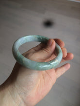 Load image into Gallery viewer, 58.5mm Certified Type A 100% Natural light green/purple jadeite jade bangle U128-9906
