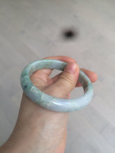Load image into Gallery viewer, 58.5mm Certified Type A 100% Natural light green/purple jadeite jade bangle U128-9906