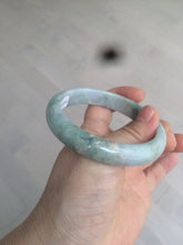 Load image into Gallery viewer, 58.5mm Certified Type A 100% Natural light green/purple jadeite jade bangle U128-9906