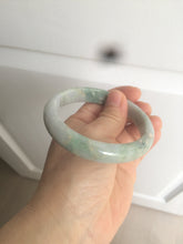 Load image into Gallery viewer, 58.5mm Certified Type A 100% Natural light green/purple jadeite jade bangle U128-9906