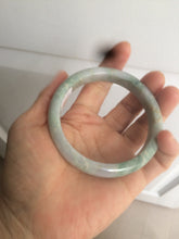 Load image into Gallery viewer, 58.5mm Certified Type A 100% Natural light green/purple jadeite jade bangle U128-9906
