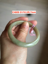 Load image into Gallery viewer, Sale! 49-54mm certified Type A 100% Natural dark green/white/black Jadeite Jade bangle with defects group GC30