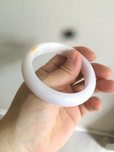 Load image into Gallery viewer, 53.4mm 100% natural certified yellow/white/light purple jadeite jade bangle AS38-5122