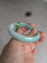 Load image into Gallery viewer, 49mm certified Type A 100% Natural light green oval Jadeite Jade bangle AC31-7119