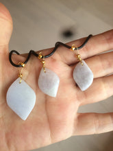 Load image into Gallery viewer, 100% natural type A jadeite jade Willow leaves pendants AB72