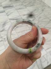 Load image into Gallery viewer, 58.6mm certified type A 100% Natural green/white/purple Jadeite Jade bangle Z96-6204