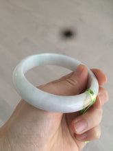 Load image into Gallery viewer, 58.9mm certificated Type A 100% Natural sunny green/purple/red/white Jadeite Jade bangle AK4-8620