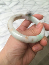 Load image into Gallery viewer, 55.7mm Certified Type A 100% Natural sunny green Jadeite Jade bangle A65-3328