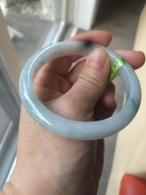Load image into Gallery viewer, 56.4mm Type A 100% Natural light green Jadeite Jade bangle Q32