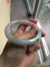 Load image into Gallery viewer, 56.4mm Type A 100% Natural light green Jadeite Jade bangle Q32