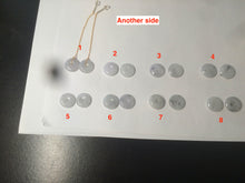 Load image into Gallery viewer, 100% Natural icy watery white/black (冰乌鸡) safety guardian donut dangling jadeite Jade earring D81