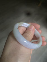 Load image into Gallery viewer, 51.5mm Certified Type A 100% Natural light green/purple/yellow/brown oval shape Jadeite Jade bangle AS14-0710