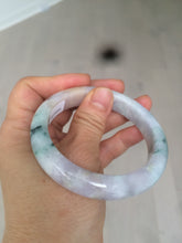 Load image into Gallery viewer, 55.5mm Certified 100% natural Type A green/purple/red (福禄寿)jadeite jade bangle U90-0518