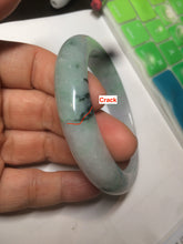 Load image into Gallery viewer, 57mm certified 100% natural Type A green/purple jadeite jade bangle AF10-0623