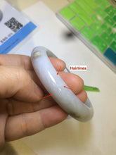 Load image into Gallery viewer, 58.5mm Certified Type A 100% Natural light green/red jadeite jade bangle AD3-3048