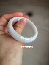 Load image into Gallery viewer, 48mm Type A 100% Natural sunny green/purple/yellow oval Jadeite Jade bangle W82-7916