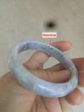 Load image into Gallery viewer, 56.5mm certified 100% natural Type A green/brown/purple jadeite jade bangle AQ26-2685