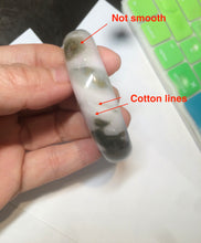 Load image into Gallery viewer, 51.5mm certified Type A 100% Natural green/purple/brown Jadeite Jade bangle N99-3774