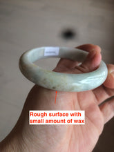 Load image into Gallery viewer, 57.5mm Certified 100% natural Type A light green/yellow/purple jadeite jade bangle N89-7531