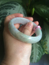 Load image into Gallery viewer, 57mm Certified Type A 100% Natural green/purple/brown Jadeite Jade bangle L69-0001