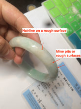 Load image into Gallery viewer, 54.7mm 100% natural Type A sunny green/brown/white jadeite jade bangle AF72-3316