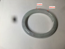 Load image into Gallery viewer, 52mm Certified 100% natural Type A light green/purple oval jadeite jade bangle U118-6866