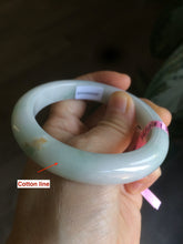 Load image into Gallery viewer, 55mm Certified Type A 100% Natural green/white/yellow Jadeite Jade bangle AD35-9287