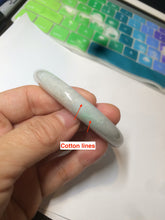 Load image into Gallery viewer, 56.9mm 100% natural Type A light green white jadeite jade bangle AD86-1030