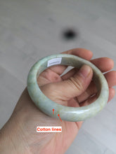 Load image into Gallery viewer, 56.6mm Certified Type A 100% Natural sunny green brown Jadeite Jade bangle AB61-2770