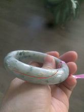 Load image into Gallery viewer, 55.2mm Certified Type A 100% Natural green Jadeite Jade bangle B63-5265