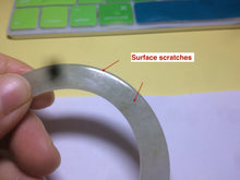 Load image into Gallery viewer, 52.5mm certified Type A 100% Natural icy green super thin Jadeite bangle N62-0415