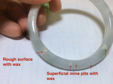 Load image into Gallery viewer, 54.5mm 100% natural Type A green/white/yellow jadeite jade bangle Q21