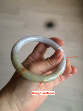 Load image into Gallery viewer, 59.2mm Certified Type A 100% Natural green/yellow/purple round cut Jadeite Jade bangle AT42-1631