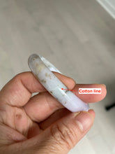 Load image into Gallery viewer, 51.5mm Certified Type A 100% Natural light green/purple/yellow/brown oval shape Jadeite Jade bangle AS14-0710