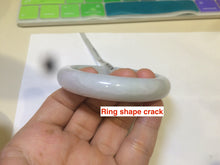 Load image into Gallery viewer, 53.5mm Certified 100% natural Type A green/white jadeite jade bangle F116-9053
