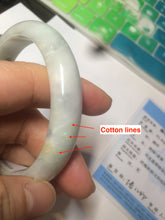 Load image into Gallery viewer, 59.5mm certified Type A 100% Natural green/purple/yellow/gray yellow Jadeite bangle AF65-7538