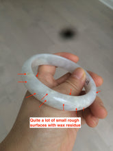 Load image into Gallery viewer, 59.4mm Certified 100% natural Type A light green/purple jadeite jade bangle AR34-6568