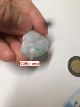 Load image into Gallery viewer, Certified 100% Natural sunny green/white/light purple happy buddha jadeite Jade pendant necklace X110-3-7354