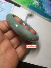 Load image into Gallery viewer, 56.2 mm certificated Type A 100% Natural green/orange Jadeite Jade bangle AC54-6339