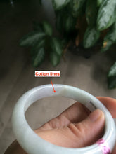 Load image into Gallery viewer, 52.6mm certified Type A 100% Natural white/brown Jadeite Jade bangle AB53-0005