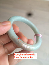 Load image into Gallery viewer, 51.2mm certificated Type A 100% Natural light green/blue/red Jadeite Jade bangle C4804