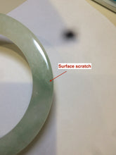 Load image into Gallery viewer, 55.5mm certified Type A 100% Natural icy light green/orange thin Jadeite bangle AC15-0431