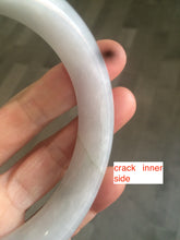 Load image into Gallery viewer, Certificated 58mm type A 100% Natural icy green/white jadeite jade bangle KS-37-3150
