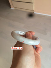 Load image into Gallery viewer, 52.4 mm Certified Type A 100% Natural white Jadeite Jade bangle D2-1408