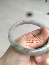 Load image into Gallery viewer, 57.5mm certified Type A 100% Natural light green/brown/purple/gray Z79-0253