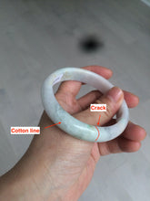 Load image into Gallery viewer, 59mm certified 100% natural green/purple/yellow jadeite jade bangle AD88-7516