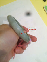 Load image into Gallery viewer, 56.6mm certified 100% natural Type A green/brown jadeite jade bangle L67-8440