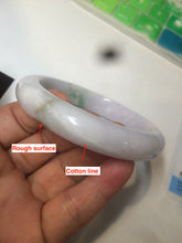 Load image into Gallery viewer, 59.7mm certified 100% Natural green/purple/white/brown jadeite Jade bangle J107-0542