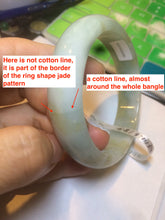 Load image into Gallery viewer, 58mm Certified Type A 100% Natural green/yellow Jadeite Jade bangle A78-4330