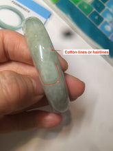 Load image into Gallery viewer, 54.9mm certified type A 100% Natural light green/brown jadeite jade bangle C80-4215